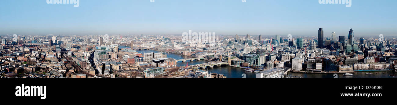 London Panorama, London, Vereinigtes Königreich. Architekt: nicht zutreffend, 2013. Blick von Southwark, City of London und West. Stockfoto