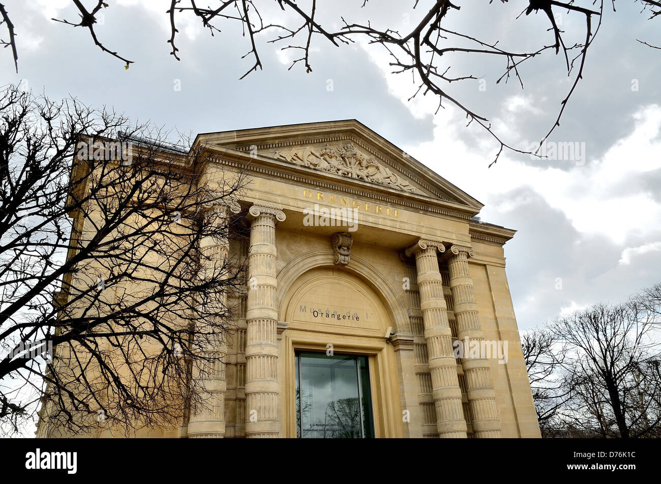 Fassade des Musée de l ' Orangerie zentrale Paris Frankreich Stockfoto
