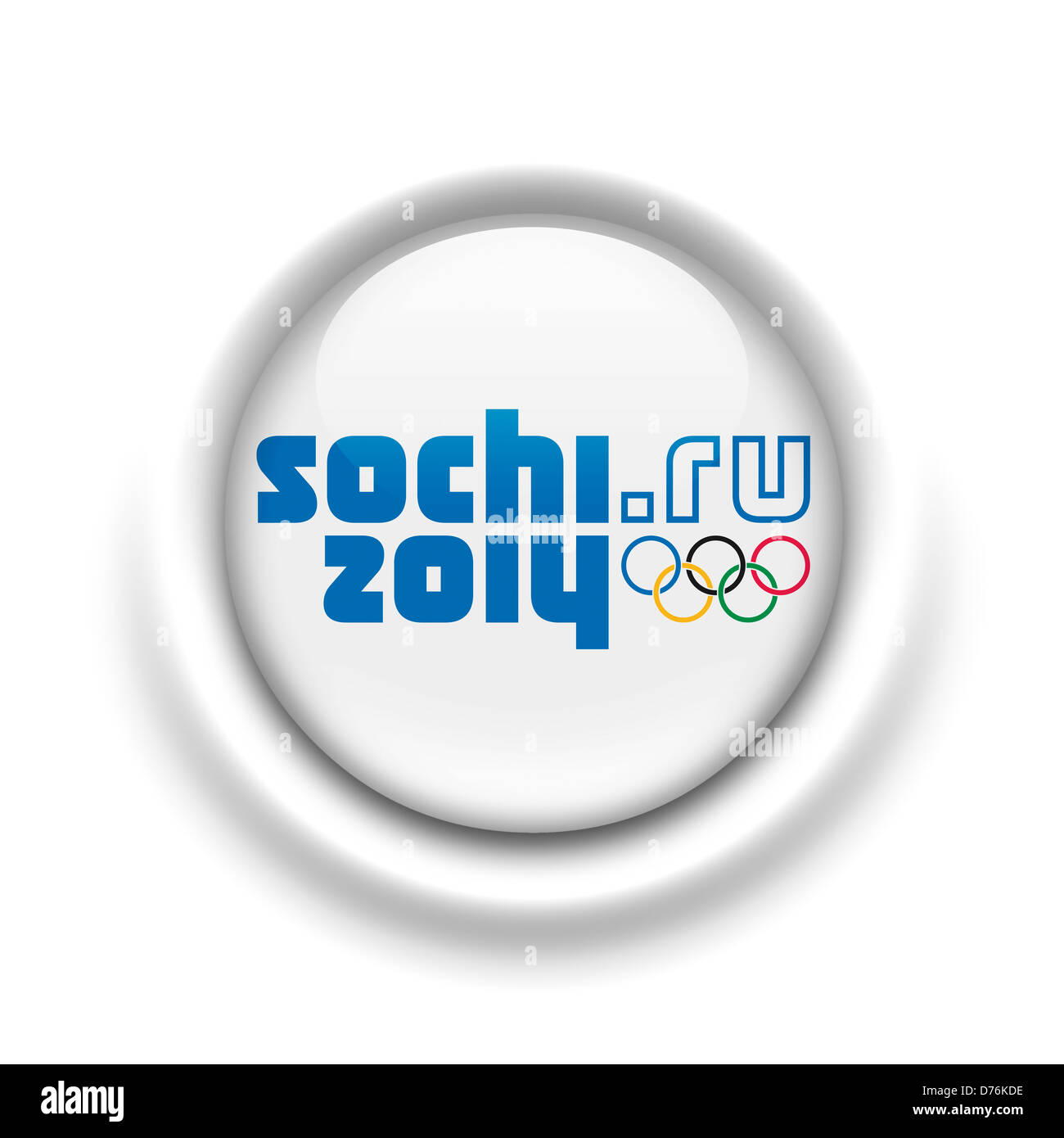 Sochi 2014 Winter-olympischen Spiele Symbol logo Flagge Symbol Stockfoto