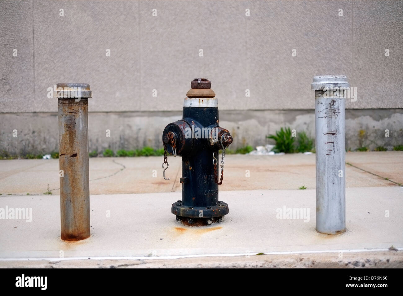 Ein New York City Fire Hydrant auf eine Straße in der gowanus Stadtteil von Brooklyn. Stockfoto