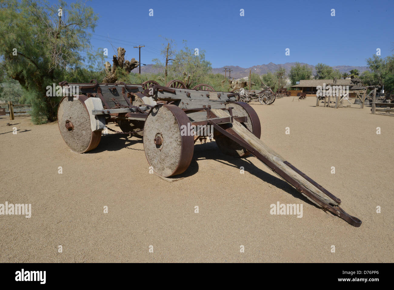 Bauxit-Mine-Museum bei Furnace Creek Stockfoto