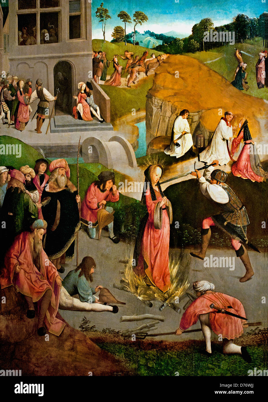 Das Martyrium der Heiligen Lucia 1490-1510 Master der Figdor Ablagerung Haarlem oder Amsterdam Niederlande Niederlande Stockfoto