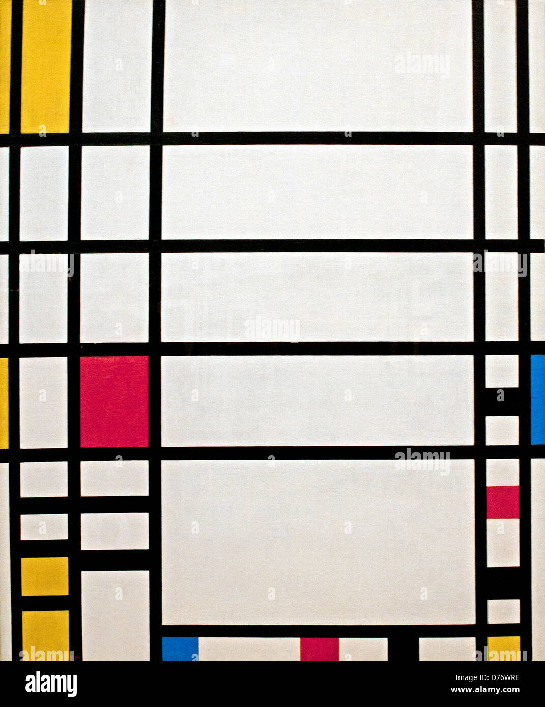 Komposition mit blau gelb rot und schwarz 1922 Piet Mondriaan Mondrian Niederlande niederländische (1872-1944) Tableau Zusammensetzung Stockfoto