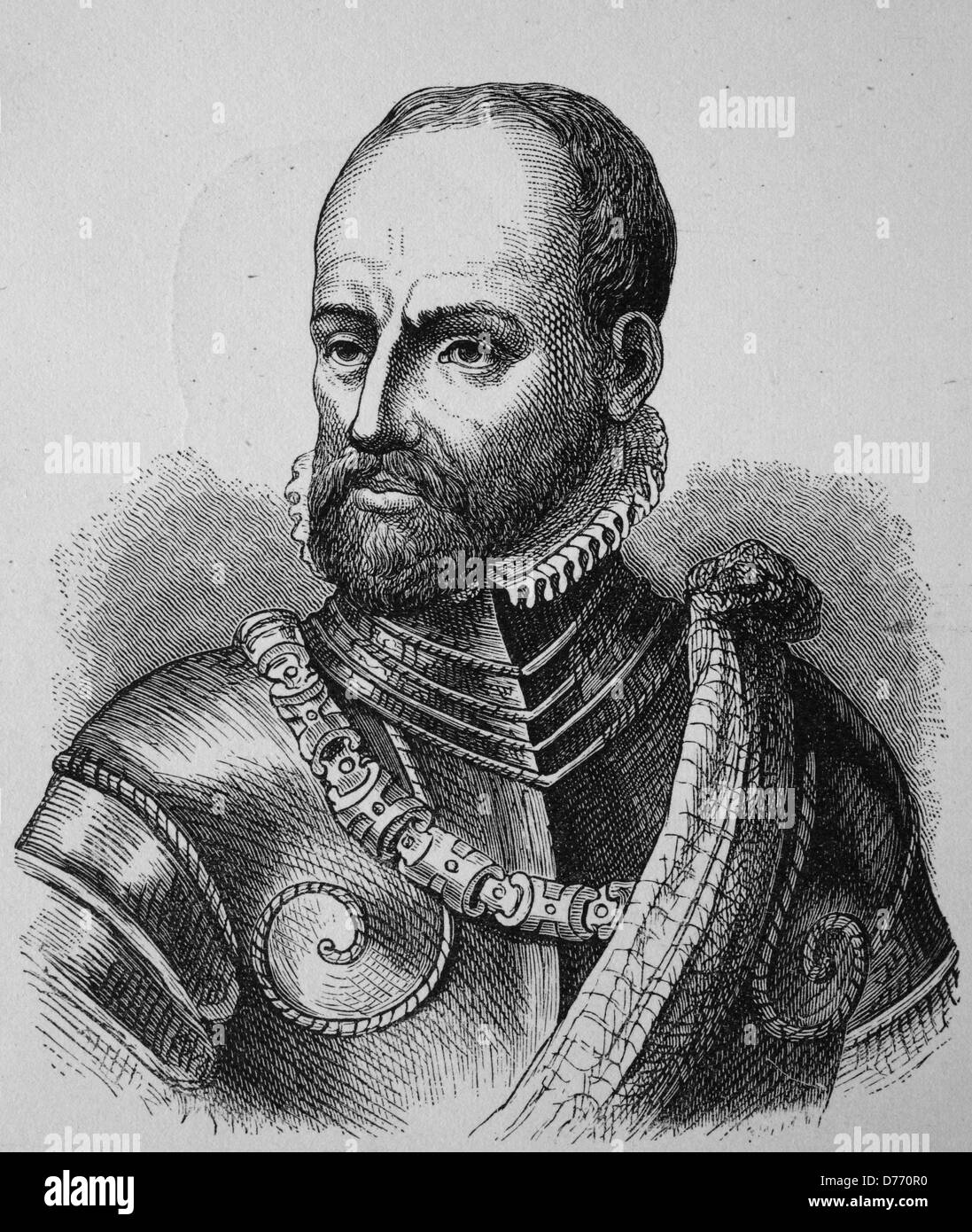 Philippe de Montmorency, Graf von Horn, 1518-1568, niederländische Admiral, Freiheitskämpfer, Ritter des Ordens vom Goldenen Vlies, h Stockfoto