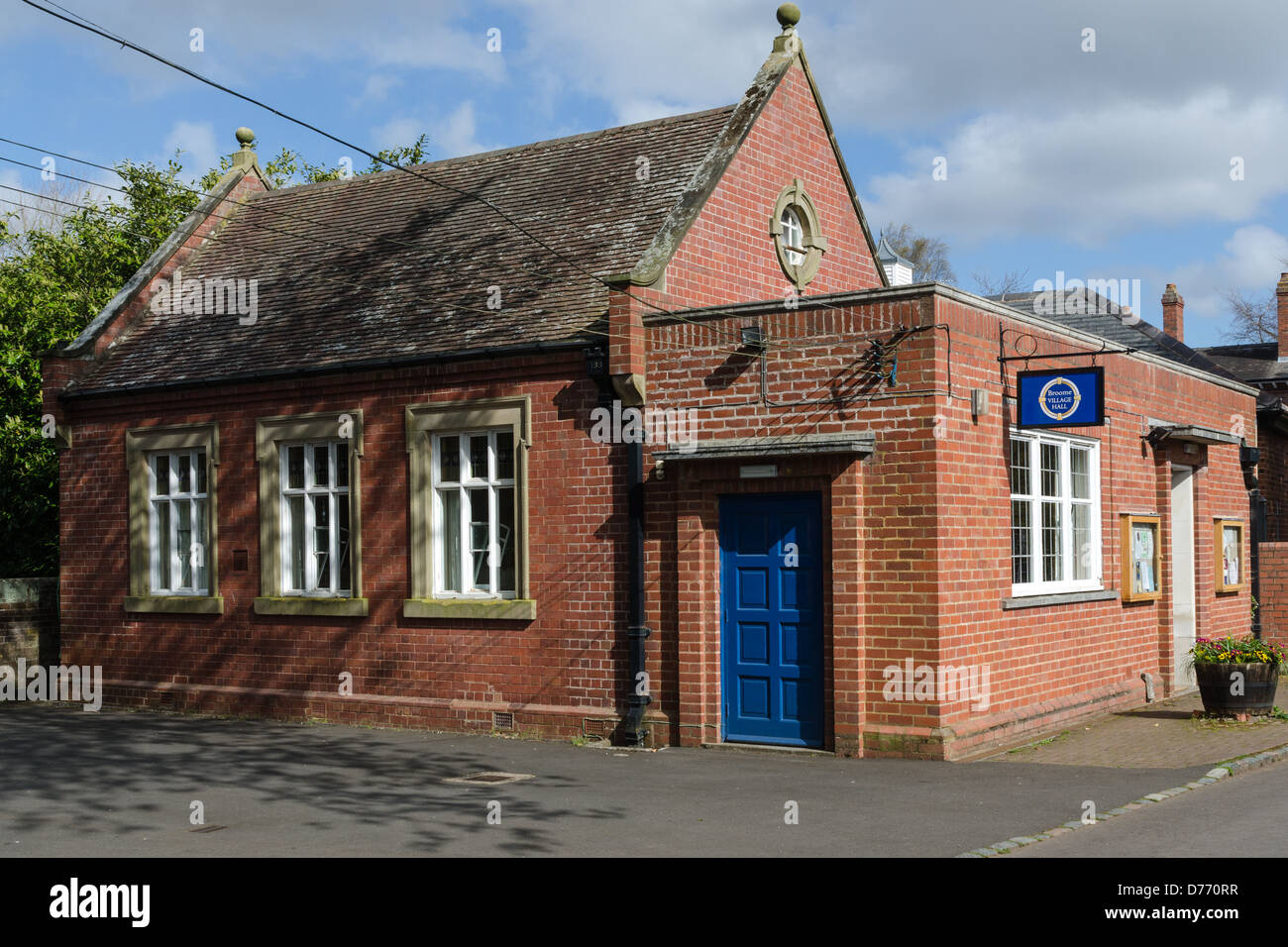 Broome Dorfhalle in die hübsche Worcestershire Broome Stockfoto