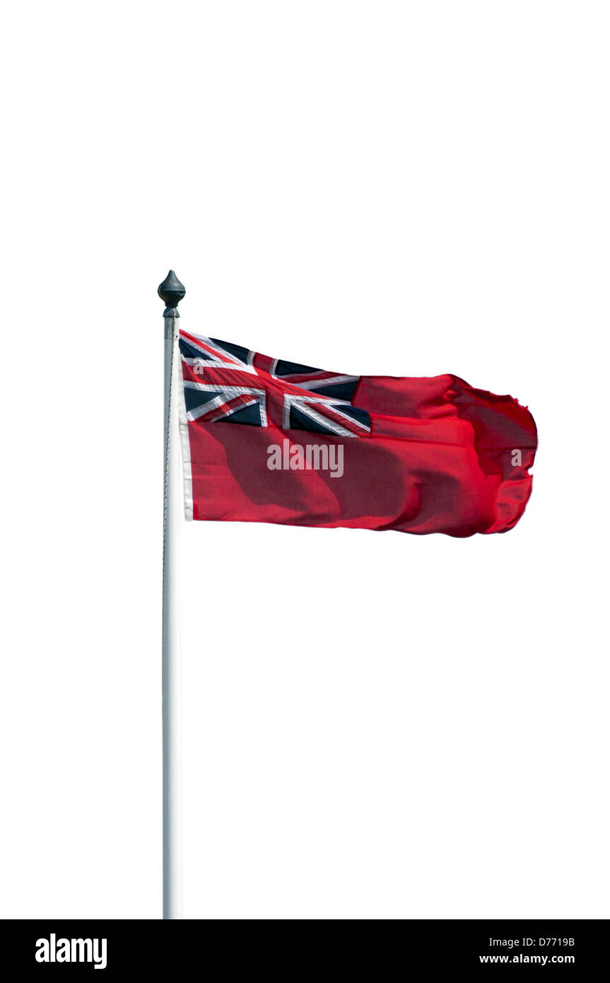 Die Red Ensign Fahne britische Flaggen Stockfoto