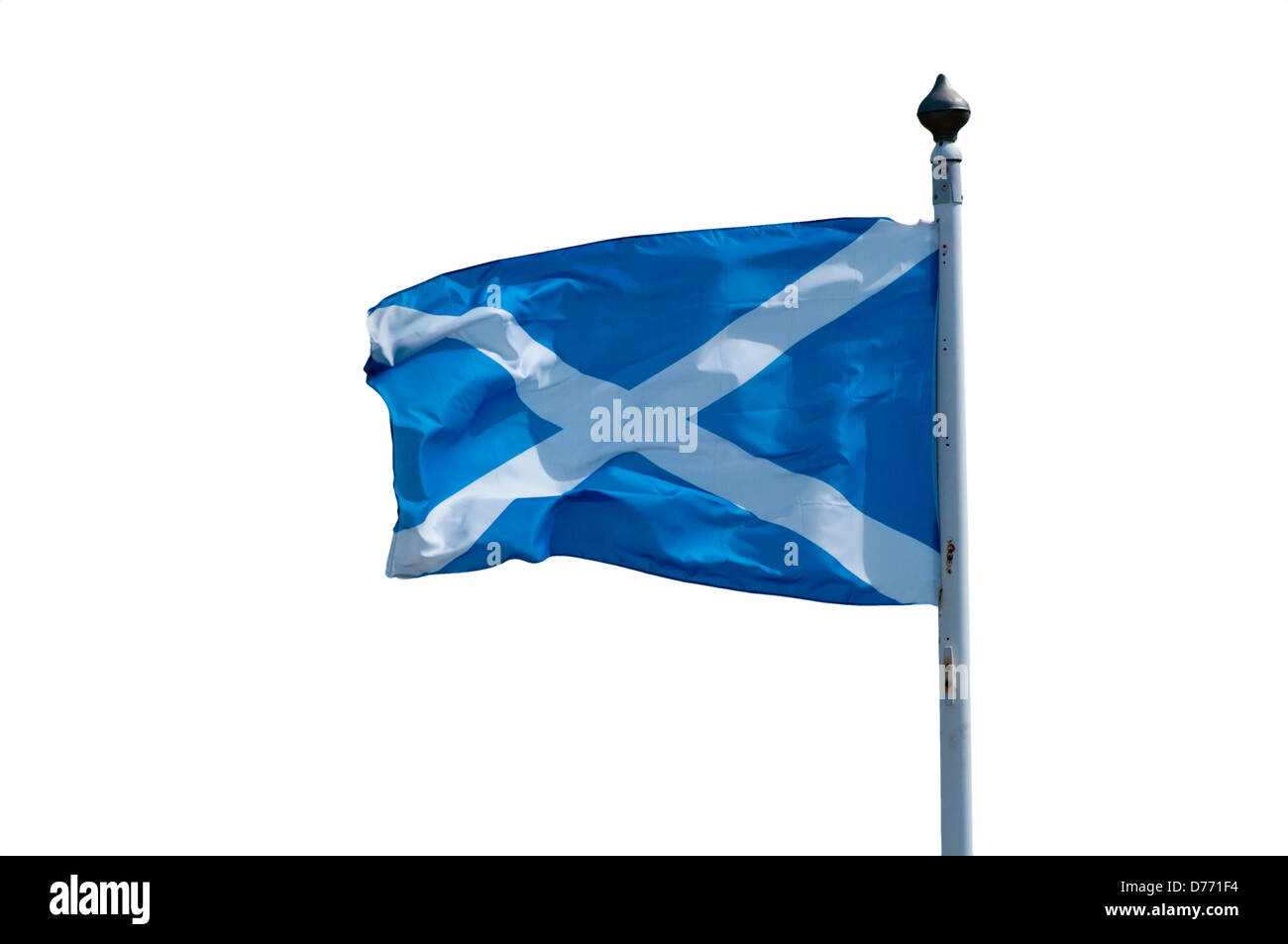 St Andrews Cross schottische Flagge Stockfoto