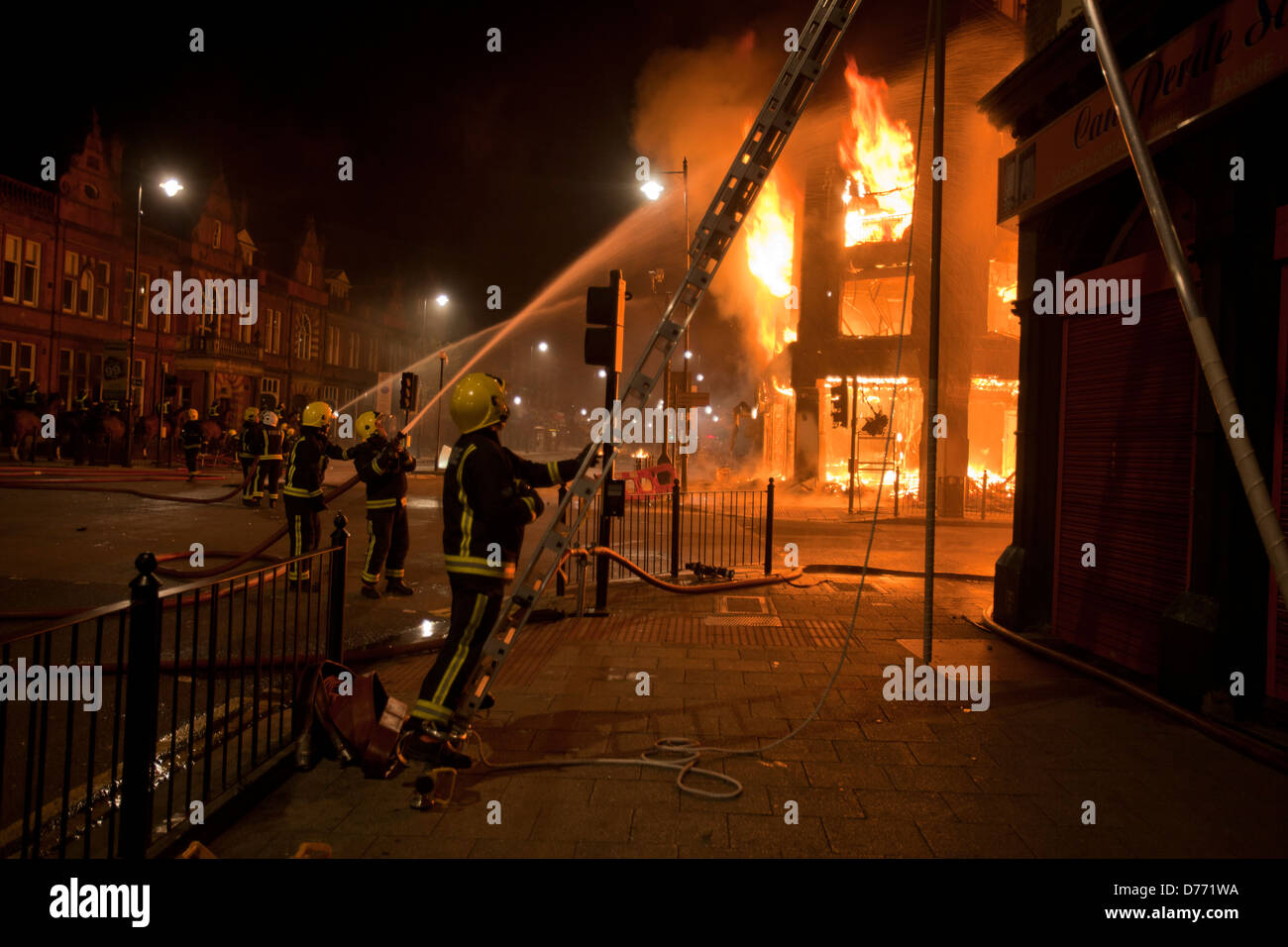 London-Unruhen 2011, Tottenham Stockfoto