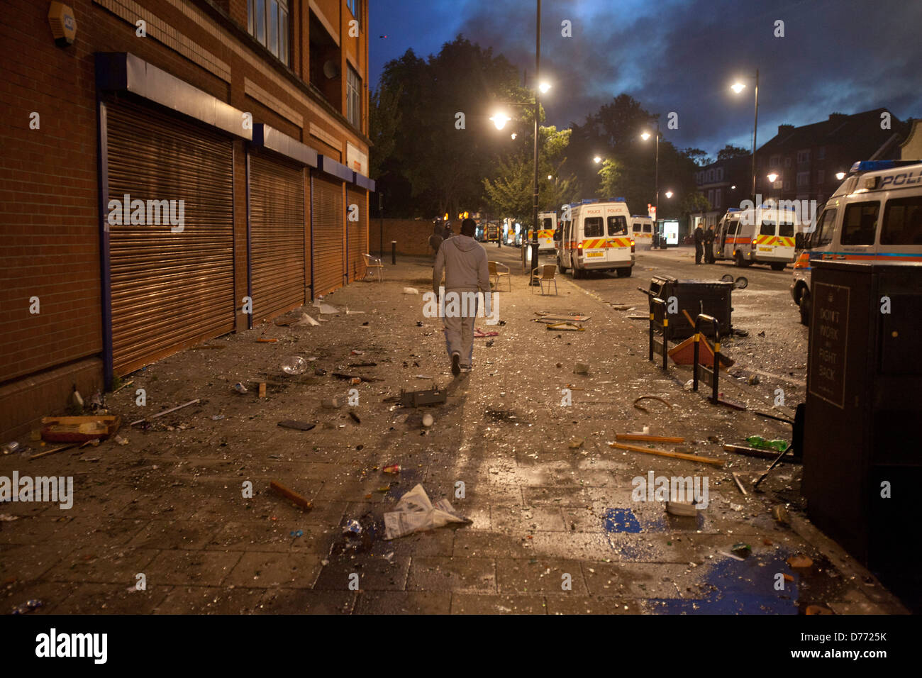 London-Unruhen 2011, Tottenham Stockfoto