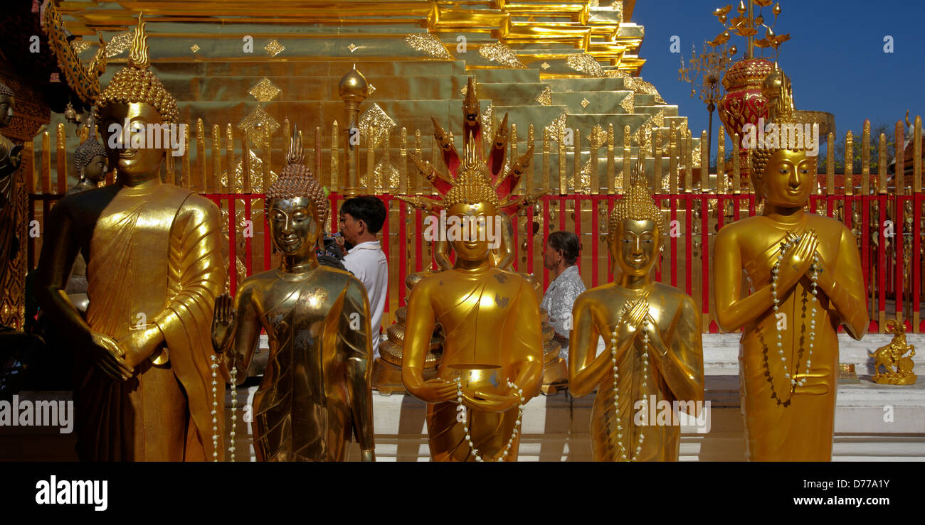 Suthep Berg Chiang Mai Thailand Bereich Doi Suthep Tempel ursprüngliche Gründung Tempel bleibt Legende gibt es nur wenige unterschiedliche Versionen. Stockfoto