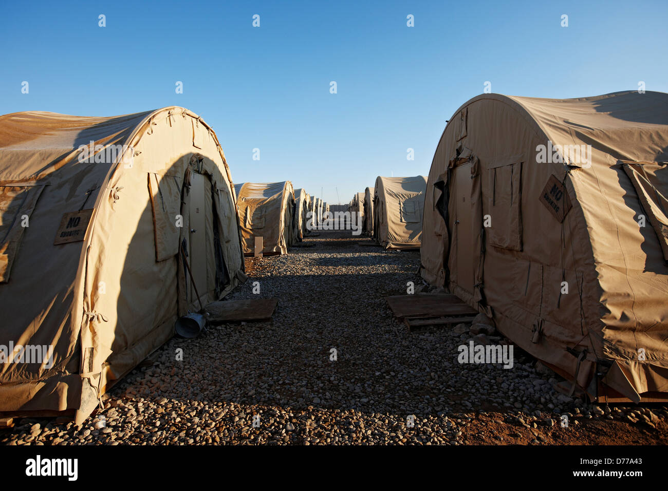 Zelte im US Marine Corps Base in der afghanischen Provinz Helmand vorwärts in Betrieb Stockfoto
