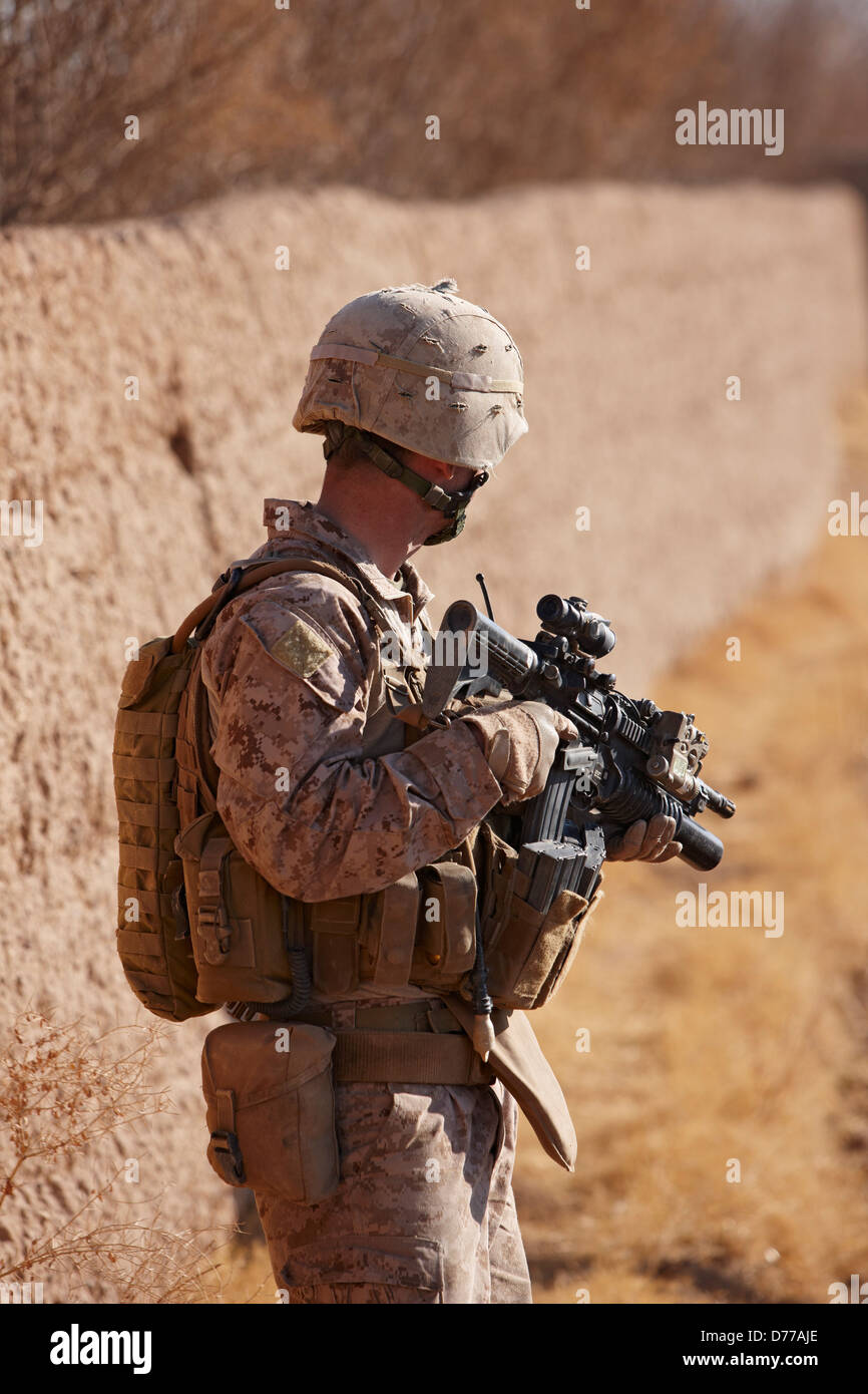 US-Marine in der afghanischen Provinz Helmand Stockfoto