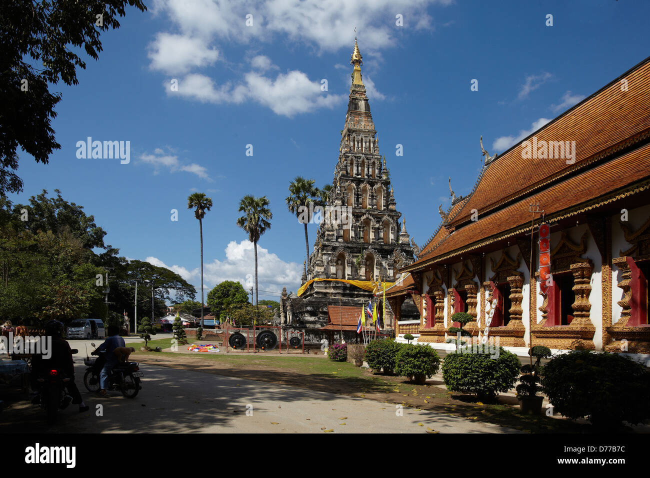 Stadttempel Chedi Liam Temple Thailand Wiang Kum Kam entstand c.1287 blieb in Gebrauch in Lan Na Frühzeit nach Neustadt Stockfoto