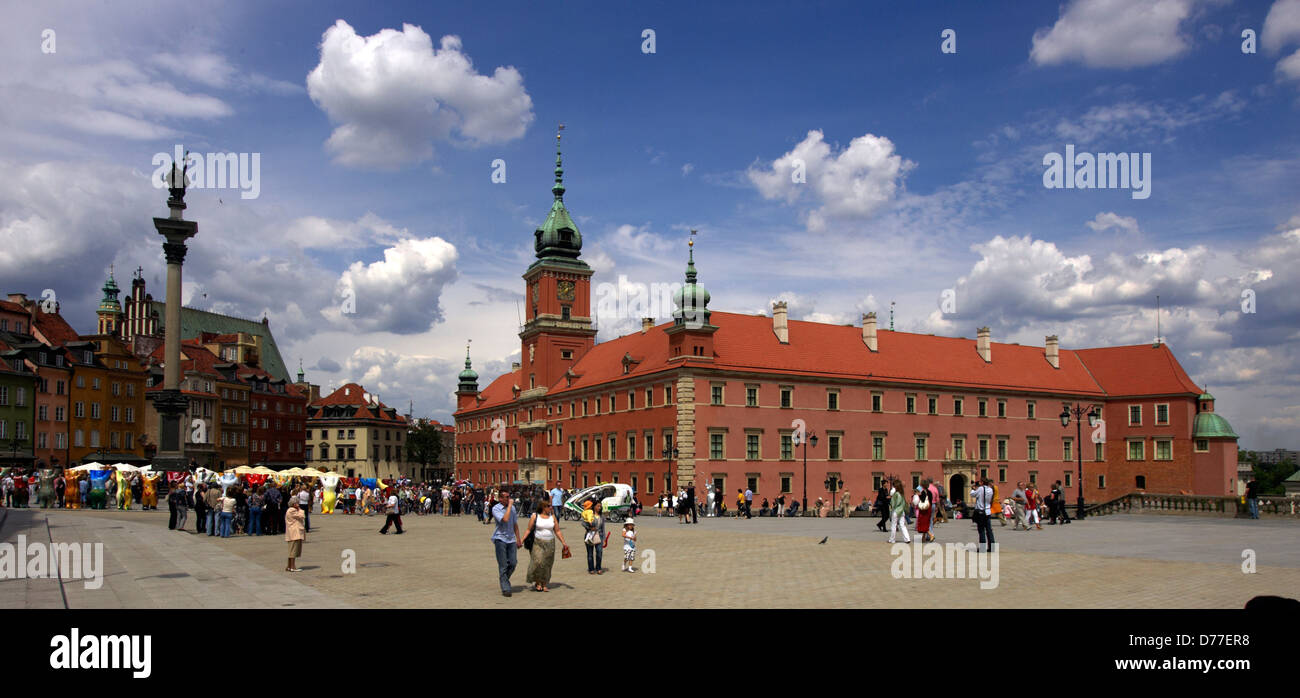 Polen-Warschau-Denkmal von König Sigismund III Königsschloss Stockfoto