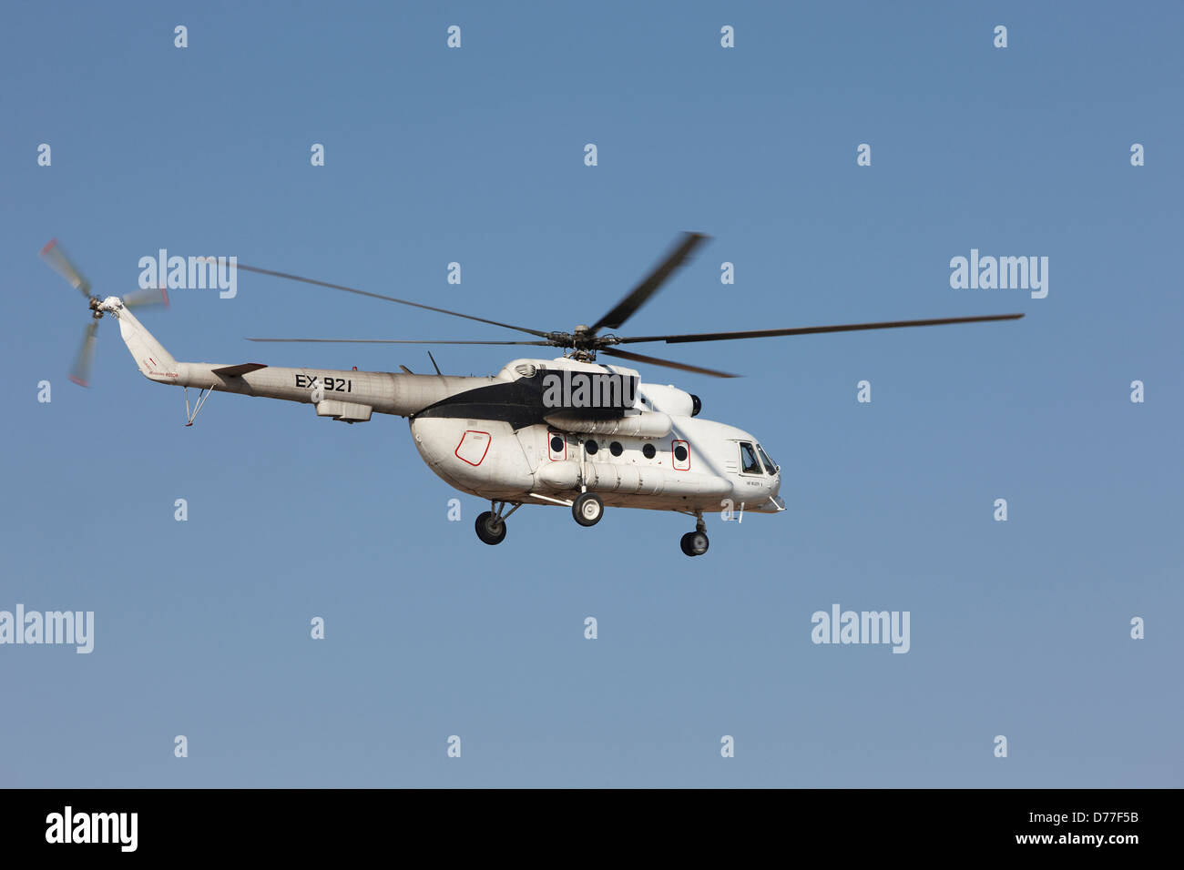 Mil MI-17 im Flug Camp Bastion der Provinz Helmand Afghanistan Stockfoto