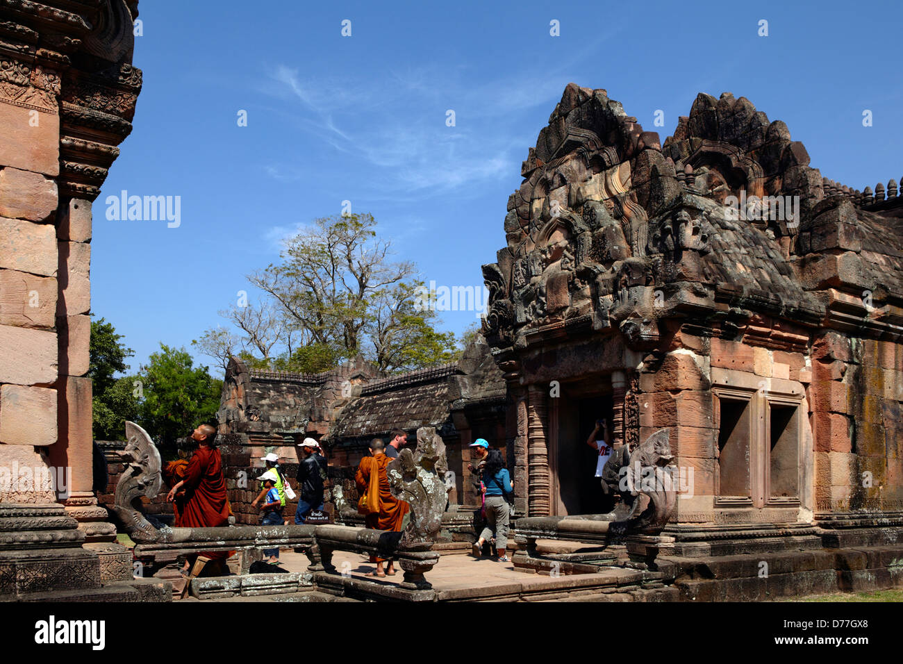 Prasat Phanom Rung Khmer Schongebiet Buriram Provinz Thailand Stockfoto