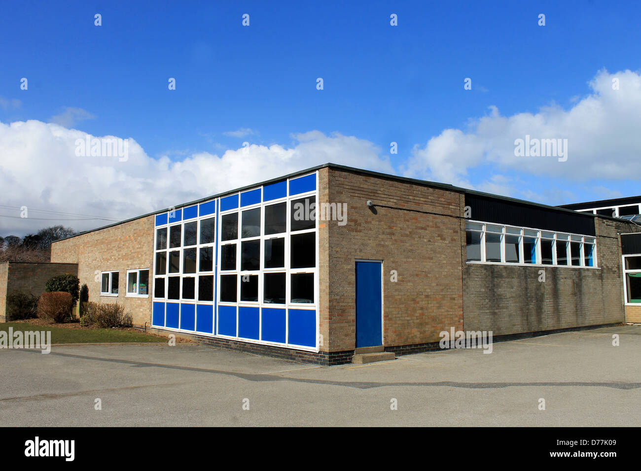 Exterieur des modernen Schulgebäude, Scarborough, England. Stockfoto