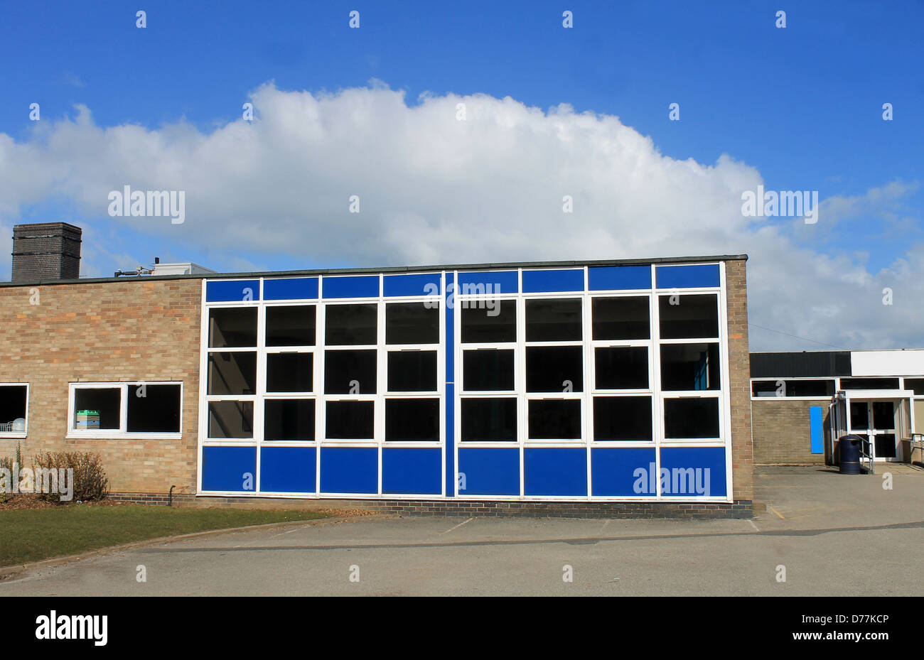 Exterieur des modernen Gymnasium Gebäude, Scarborough, England. Stockfoto