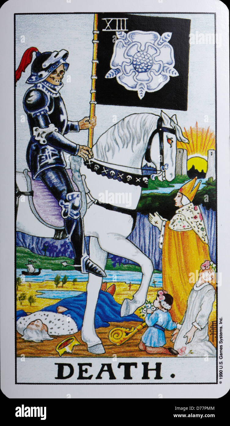 Tarot-Karte "Tod Stockfotografie - Alamy
