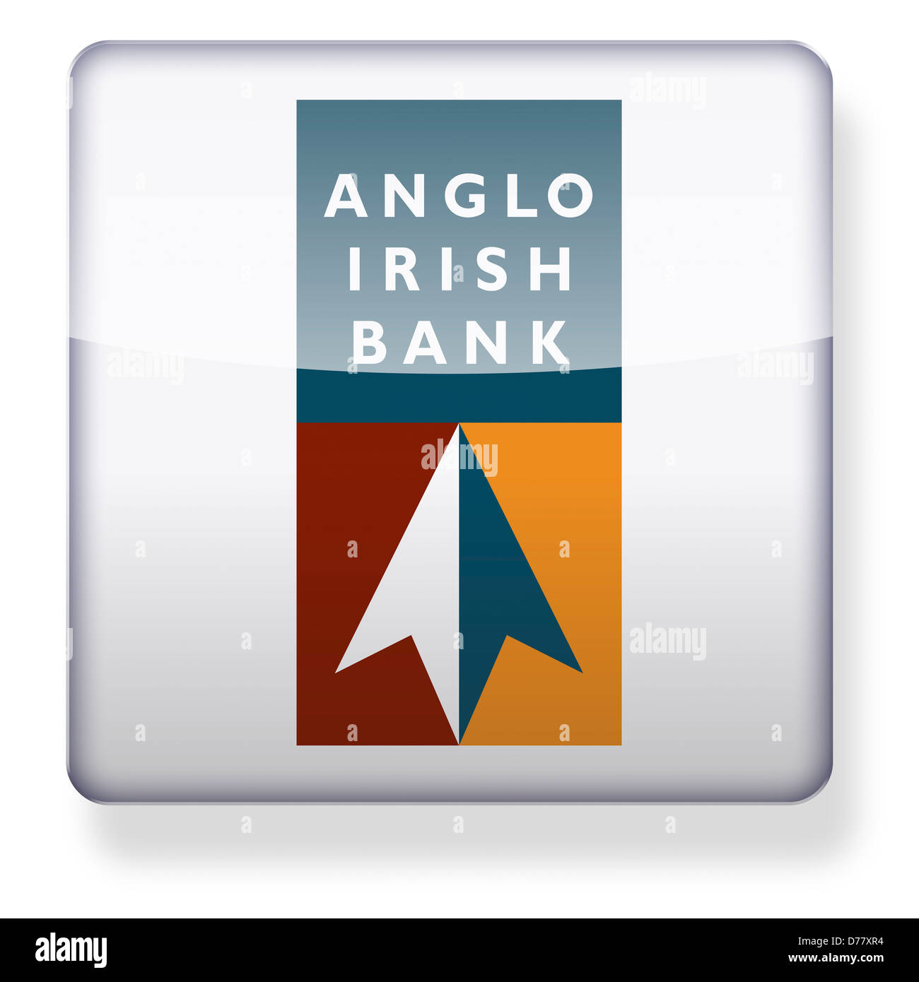 Anglo Irish Bank Logo als ein appSymbol. ClippingPfad enthalten
