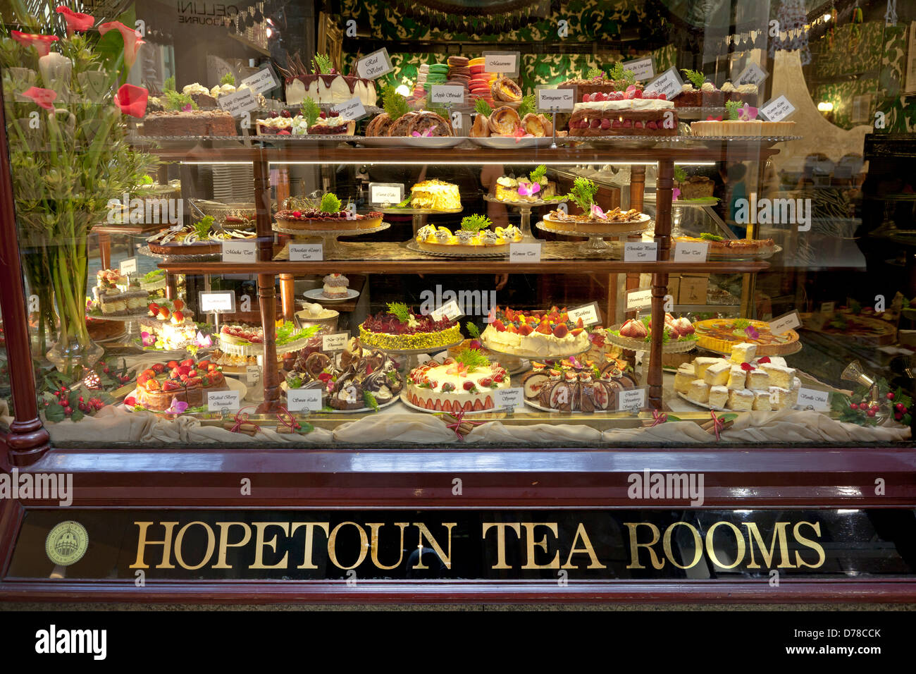 Hopetoun Teestuben im Block Arcade-Melbourne, Victoria, Australien Stockfoto