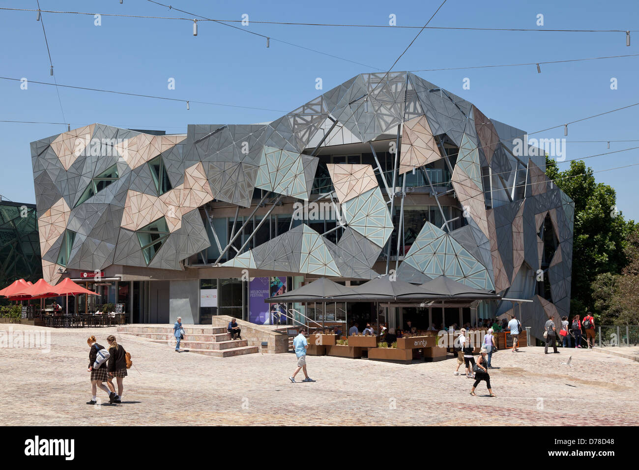 Australian Centre for the Moving Image am Federation Square, Victoria, Australien Stockfoto