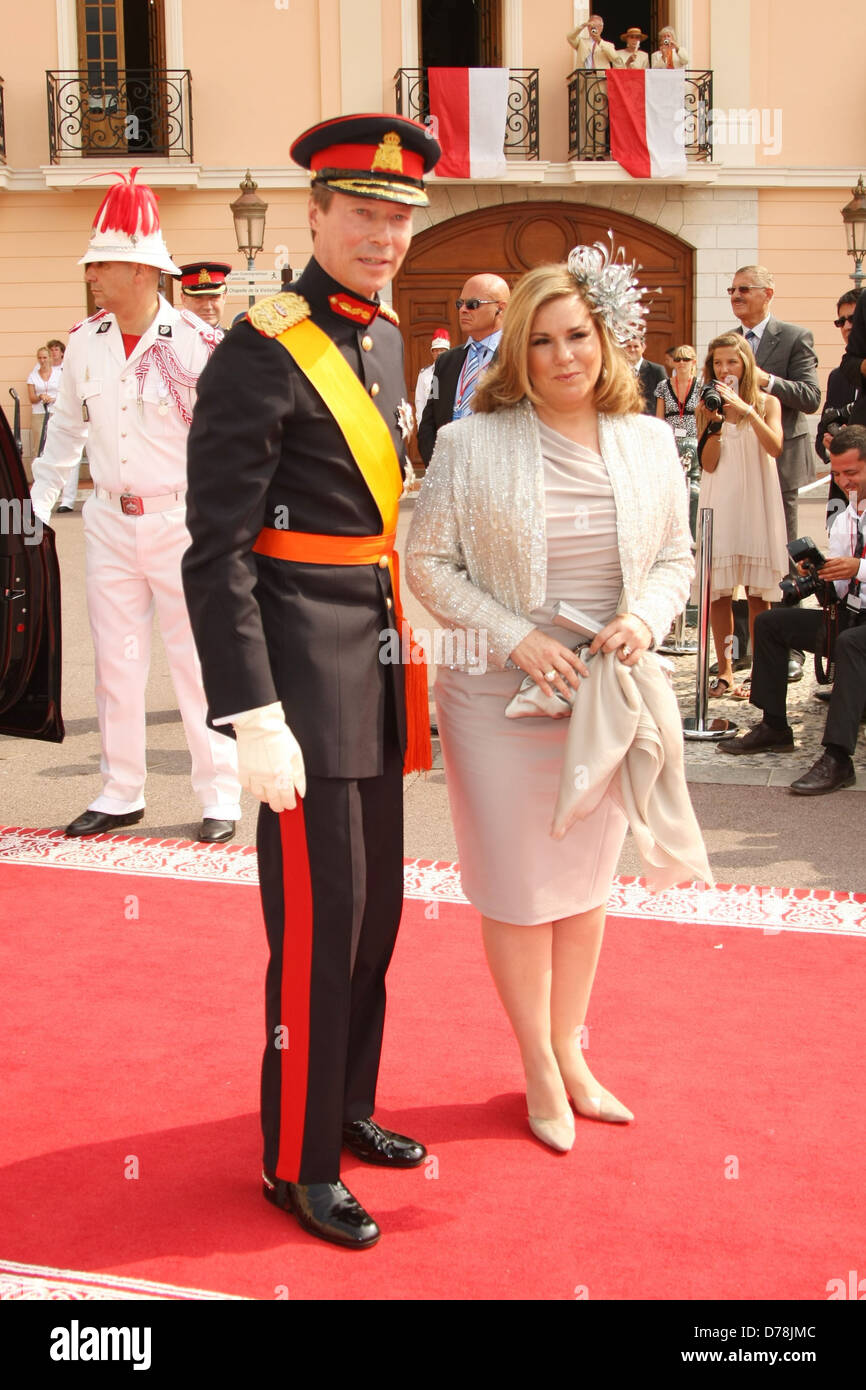 Großherzog Henri von Luxemburg und seiner Frau Maria Teresa Religious