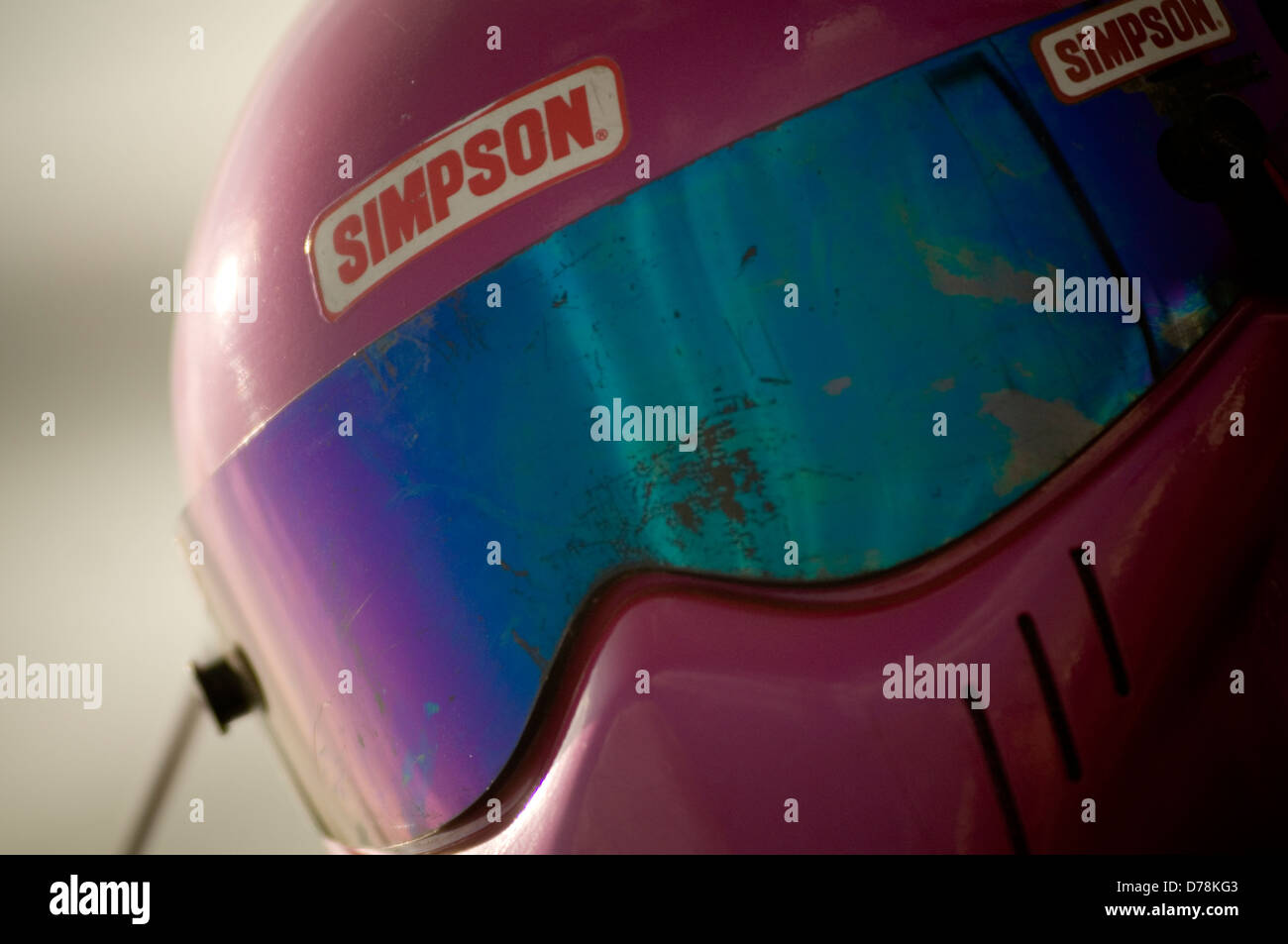 Simpson Bandit Racing Helm Stockfoto