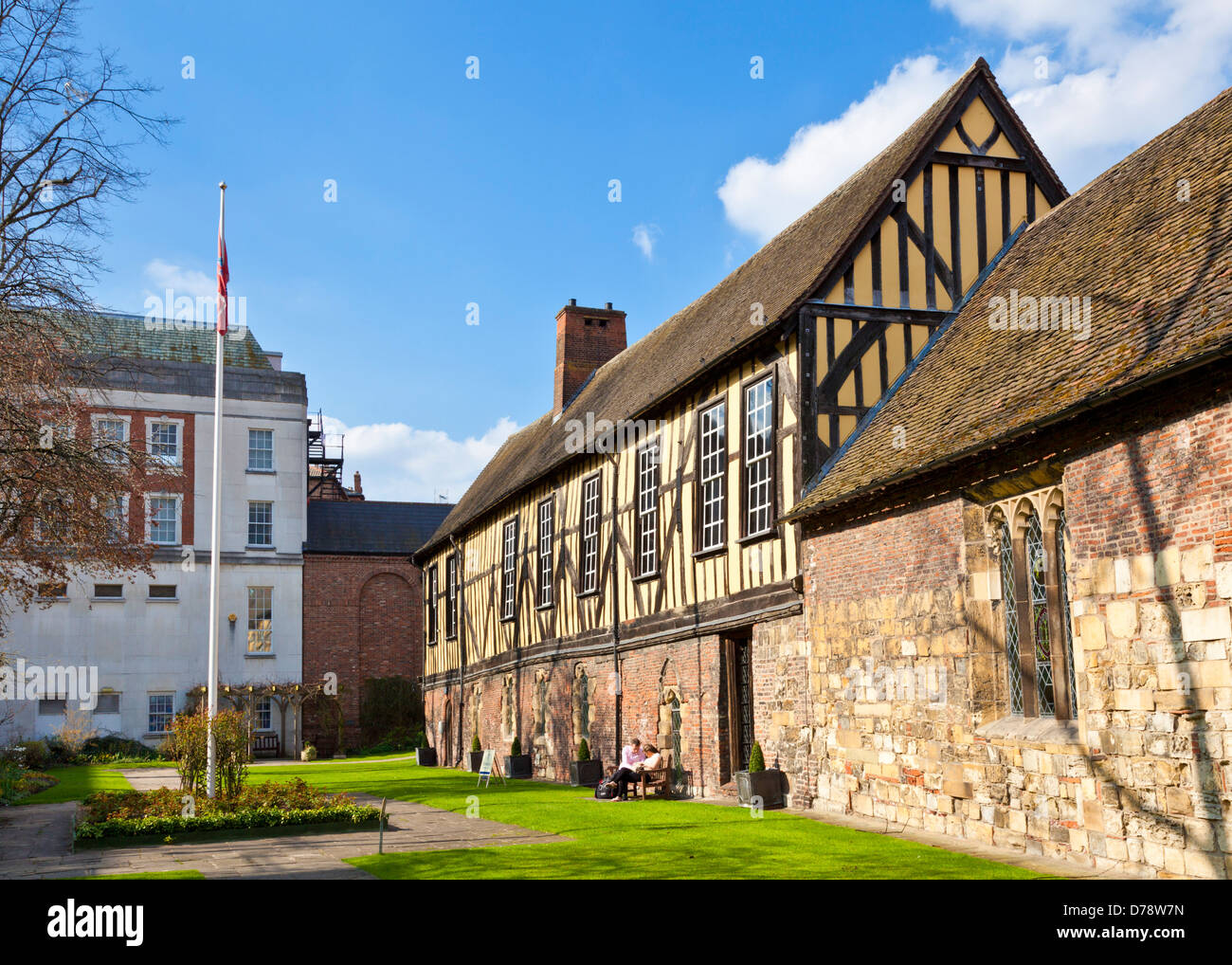 Die Händler Abenteurer Hall ist eine mittelalterliche Guildhall in der Stadt von York North Yorkshire England UK GB EU Europa Stockfoto