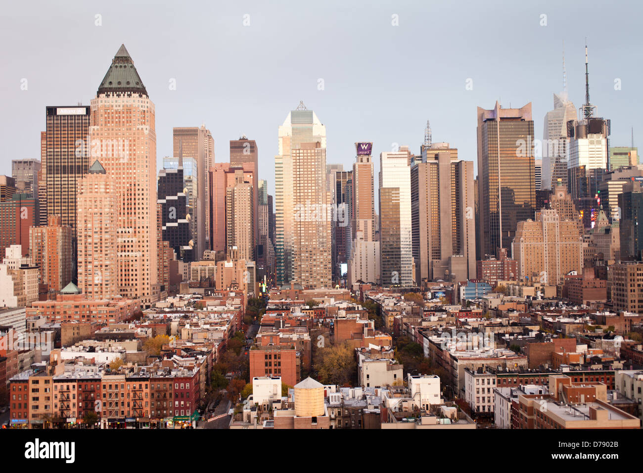 Stadtbild von New York City Blick über Manhattan. Stockfoto