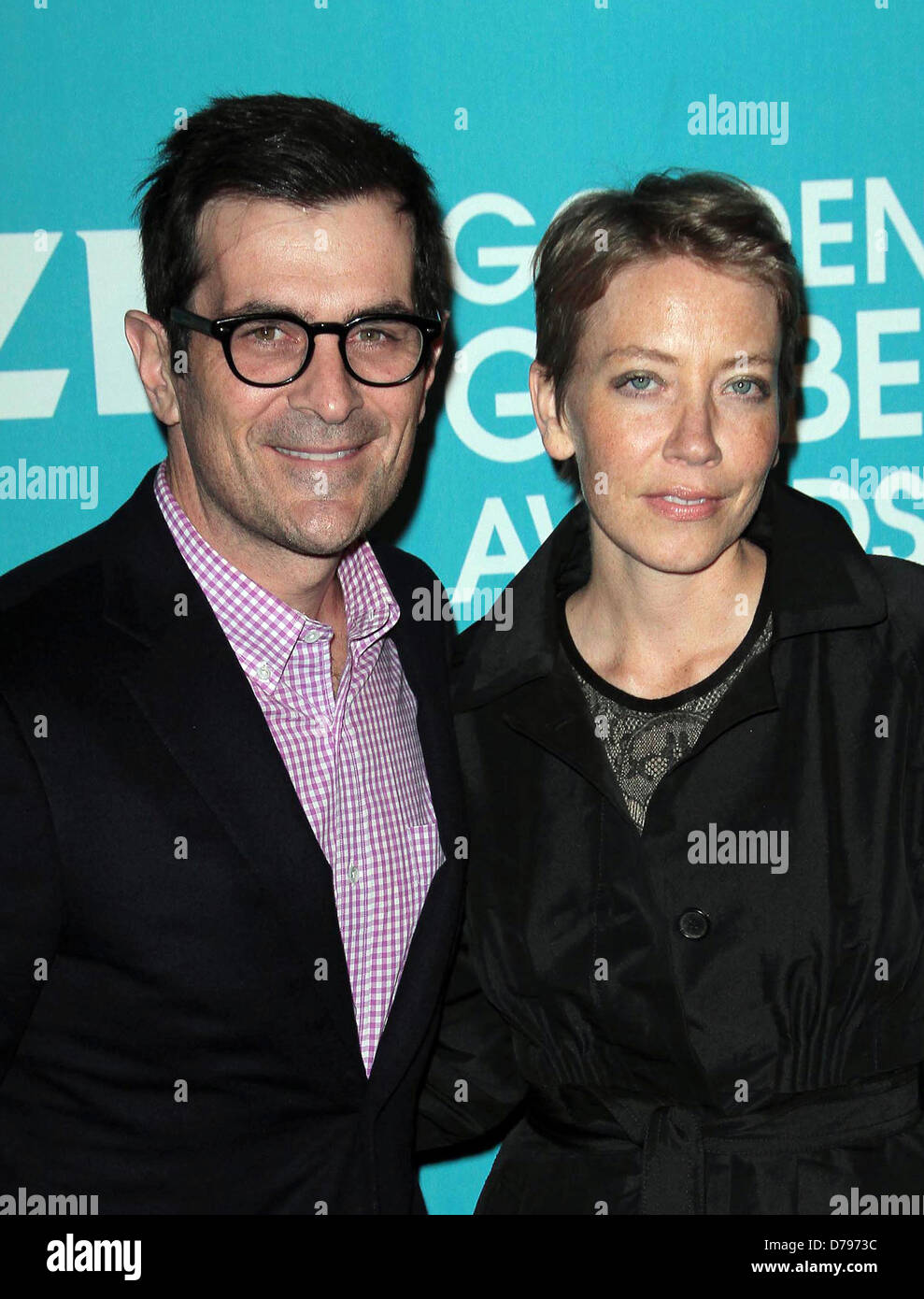 Ty Burrell Und Seine Frau Holly Burrell Haben Ein Babymadchen Ihr Zweites Kind Angenommen Ty Burrell Der Hollywood Foreign Press Stockfotografie Alamy