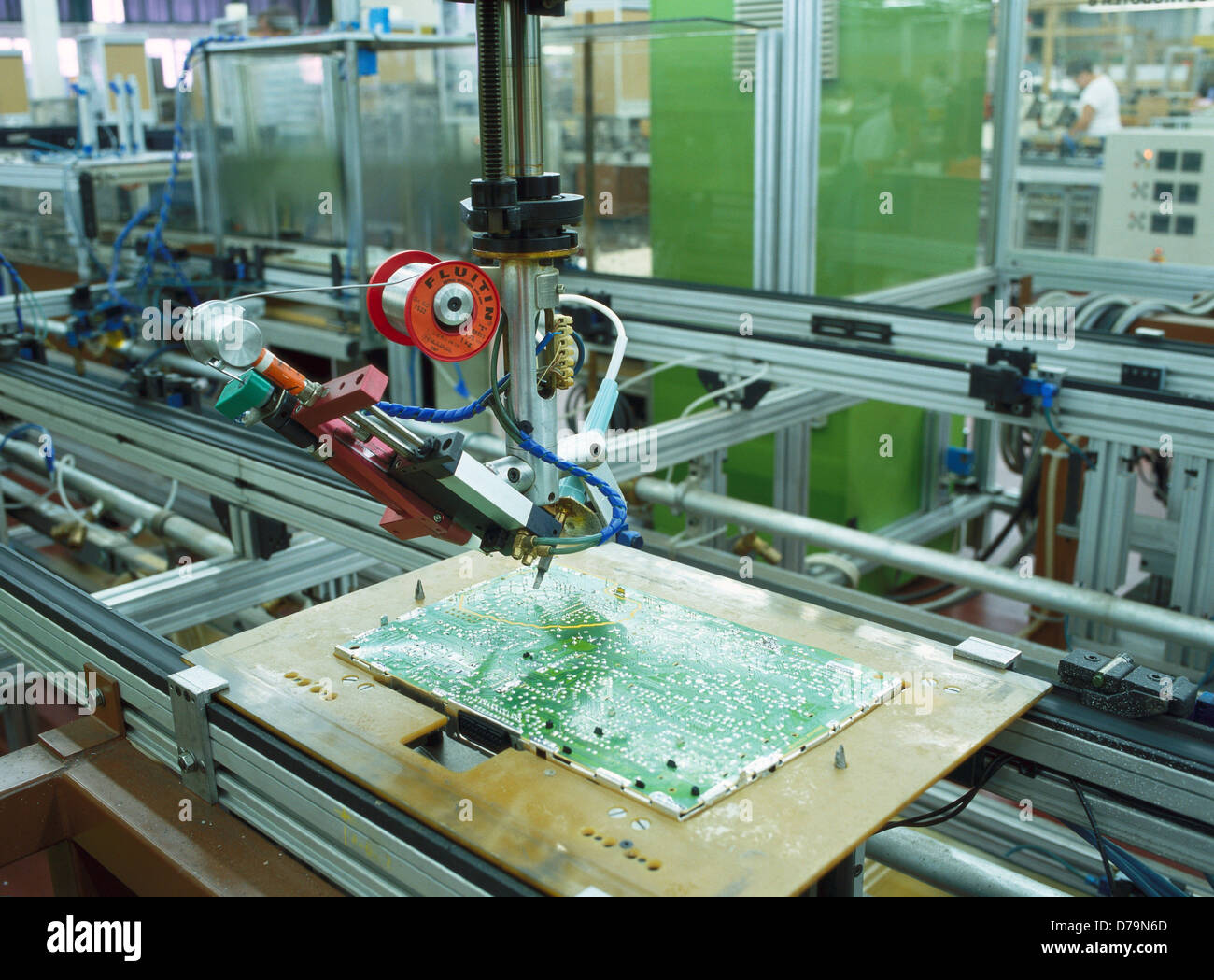 Leiterplatten Herstellung Platine Montage durch Roboter Stockfotografie -  Alamy