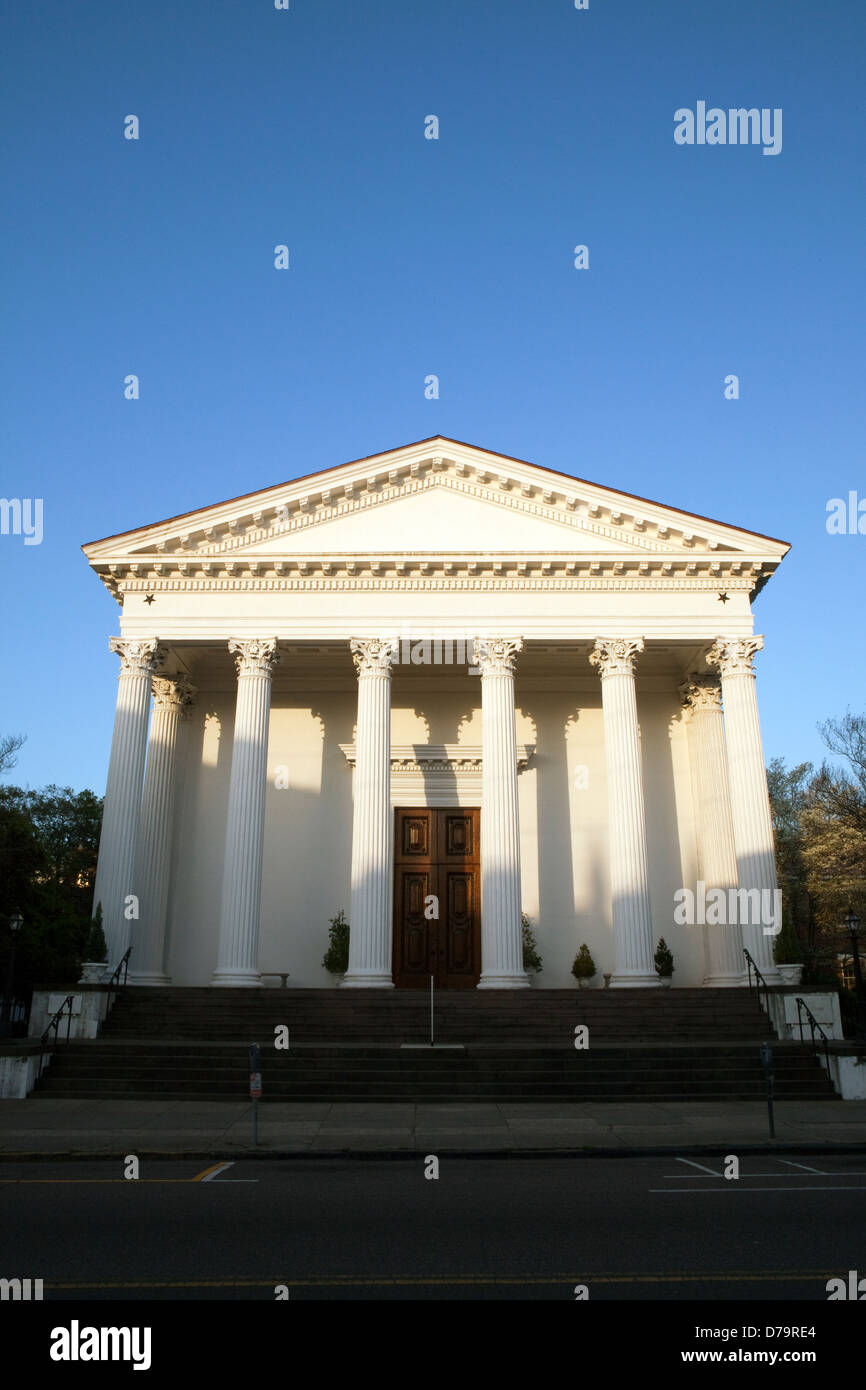 Ein Blick auf die Trinity United Methodist Church in Charleston, South Carolina Stockfoto