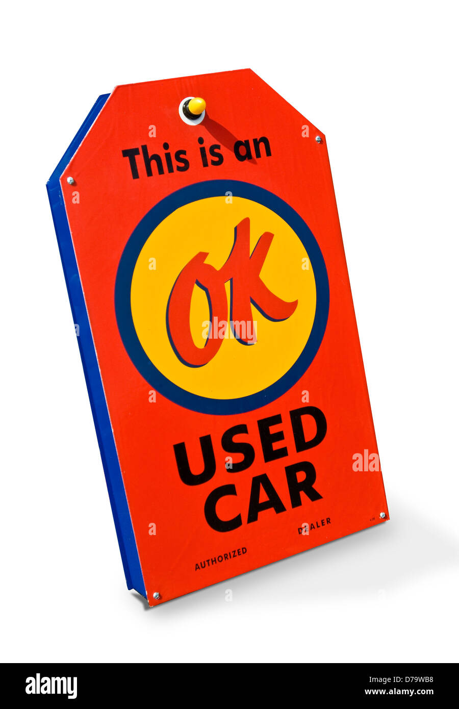 Ein Ko-Bild ein 50er Jahre verwendet viel Autokennzeichen Stockfoto