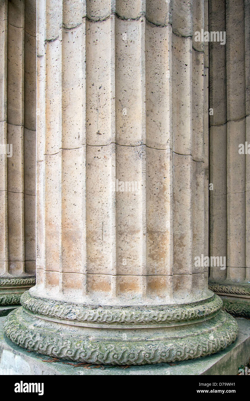 Spalte der korinthischen Stil des historischen Gebäudes Closeup Stockfoto