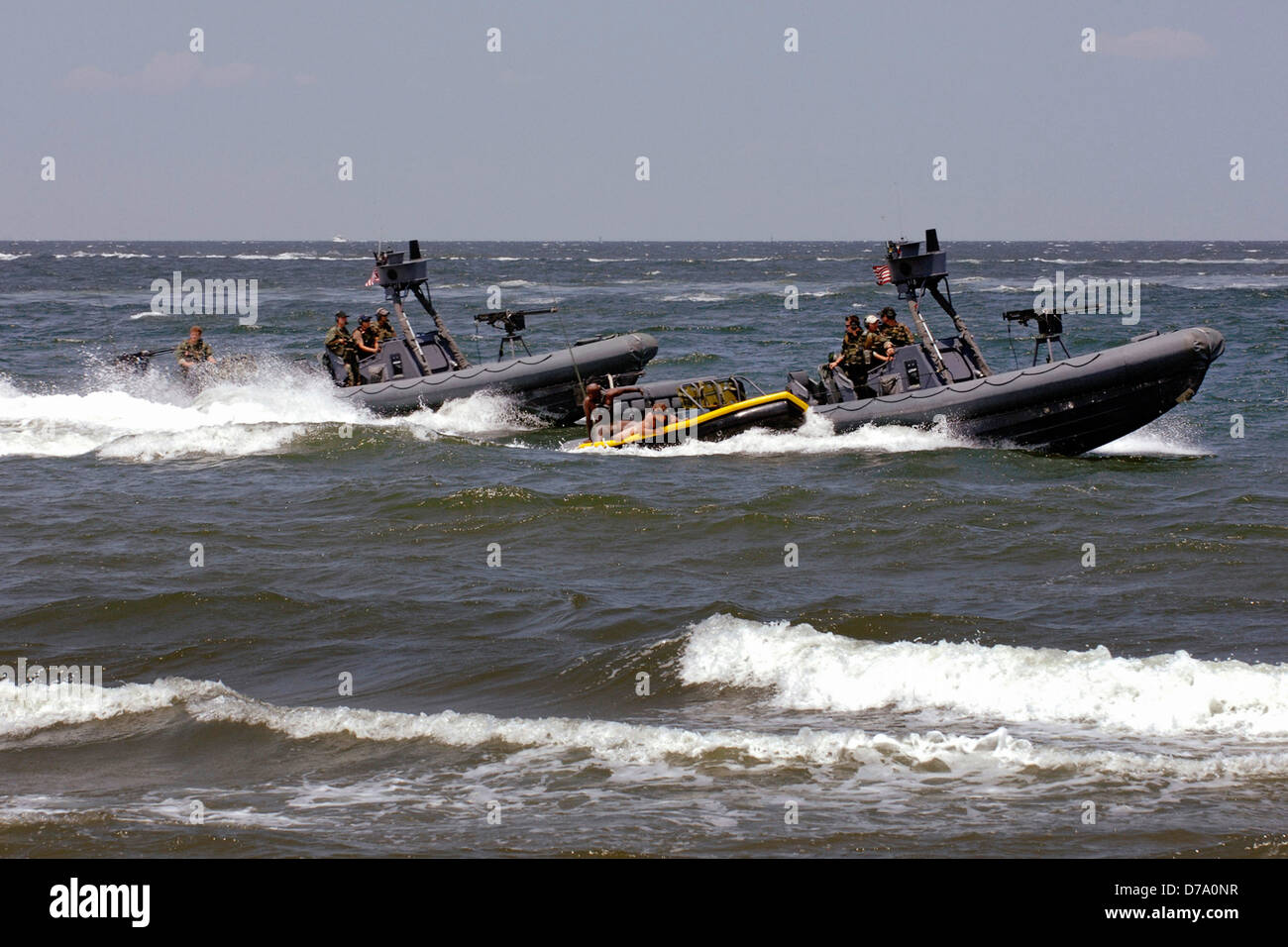 Navy SEALs sind extrahierten Chesapeake Bay Stockfoto
