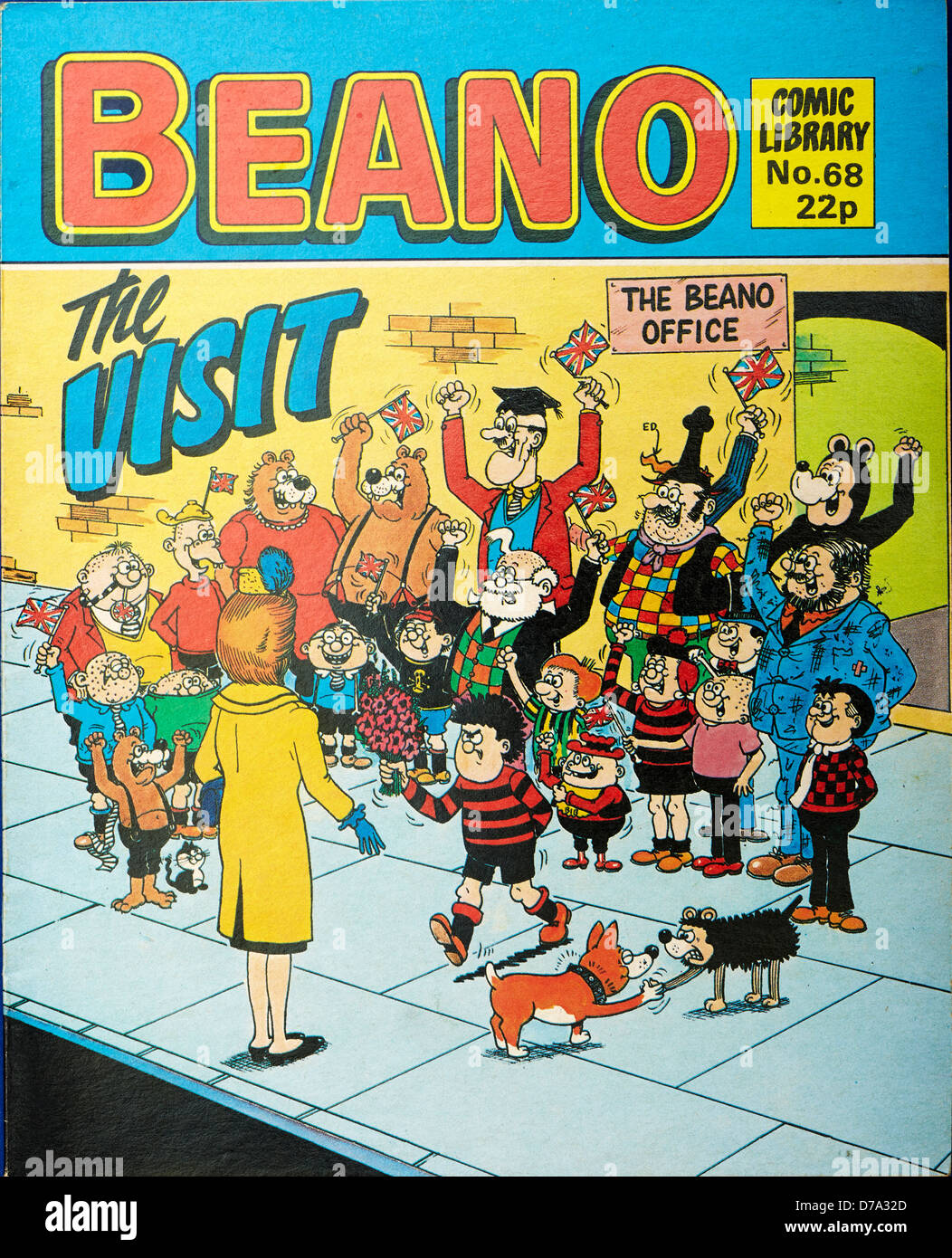 Das Beano Comic-Magazin (Comic-Bibliothek) Stockfoto