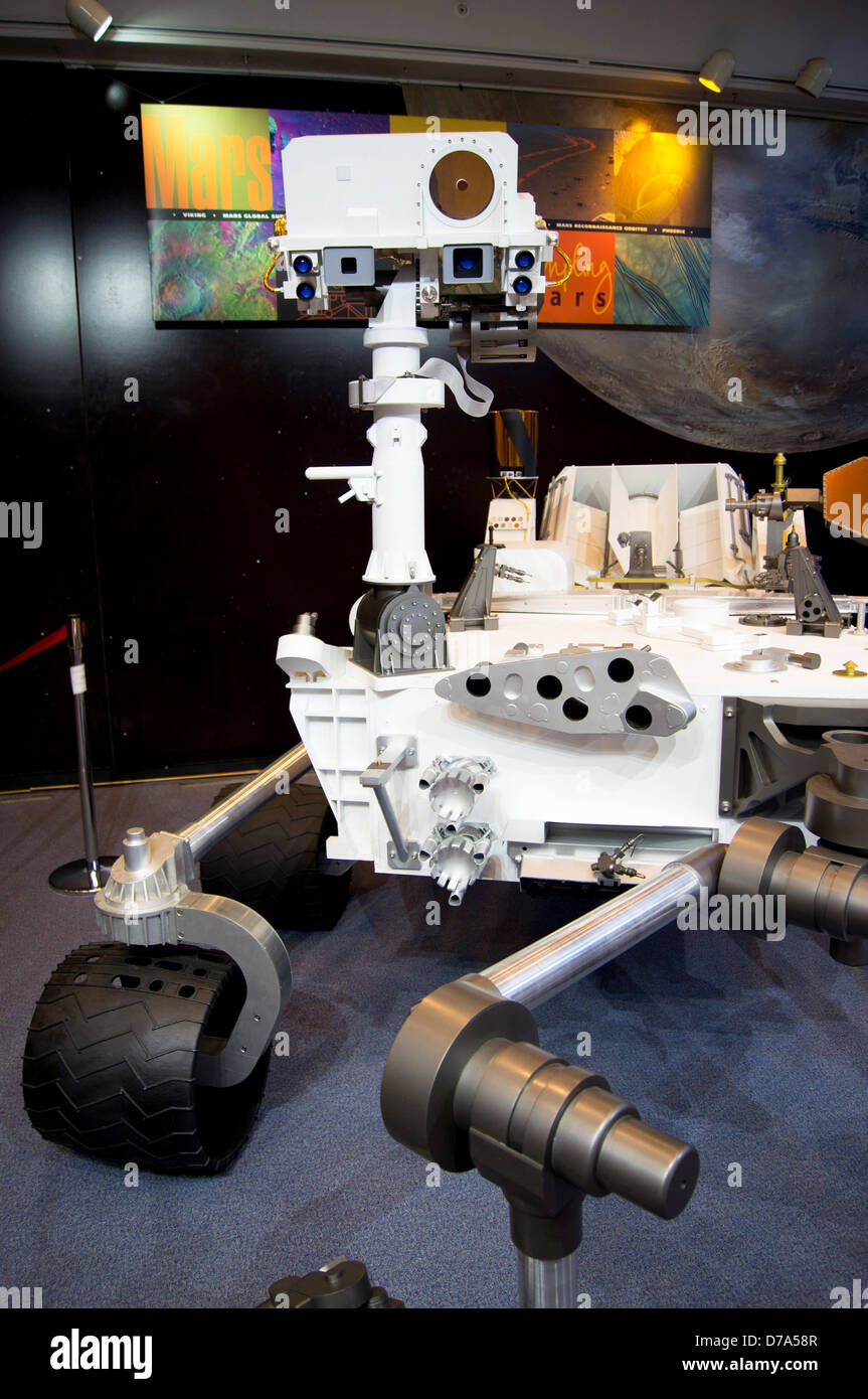 USA Kalifornien Los Angeles Pasadena Jet Propulsion Laboratory Museum Full-Size-Modell Neugier Mars-rover Stockfoto