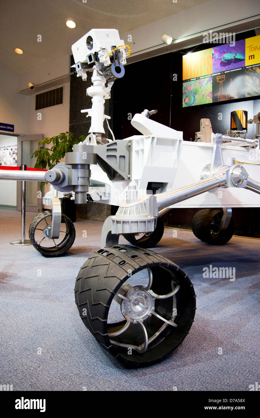 USA Kalifornien Los Angeles Pasadena Jet Propulsion Laboratory Museum Full-Size-Modell Neugier Mars-rover Stockfoto