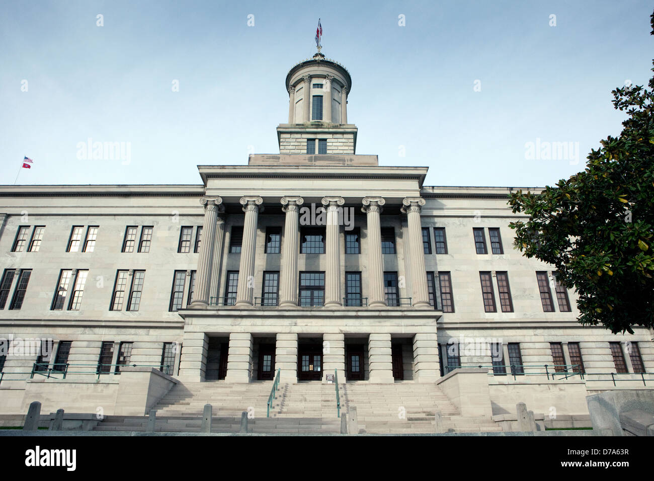 Ein Blick auf das Tennessee State Capitol in Nashville, Tennessee Stockfoto