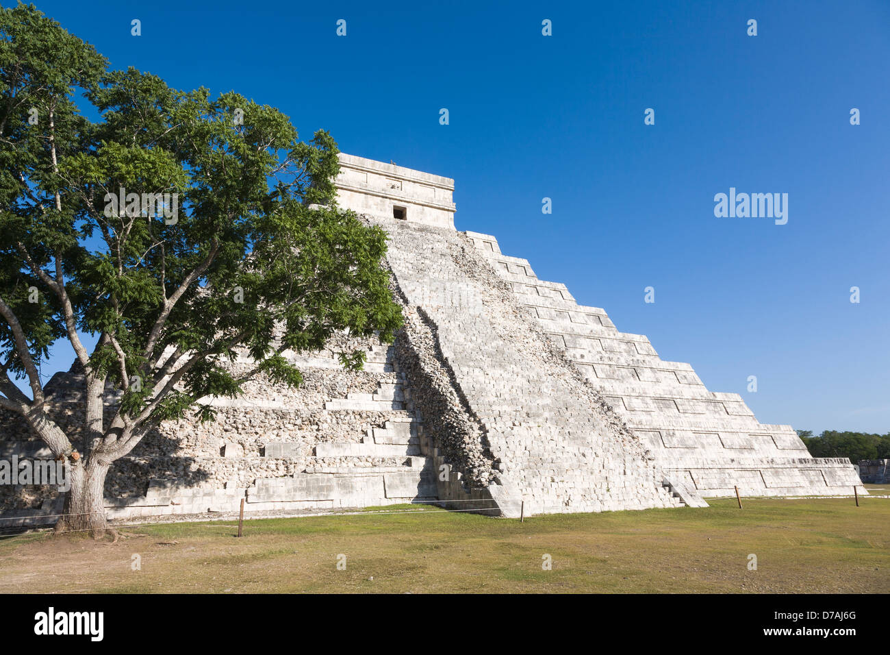 Kukulkan Pyramide in Chichen Itza Yucatan Mexiko Stockfoto