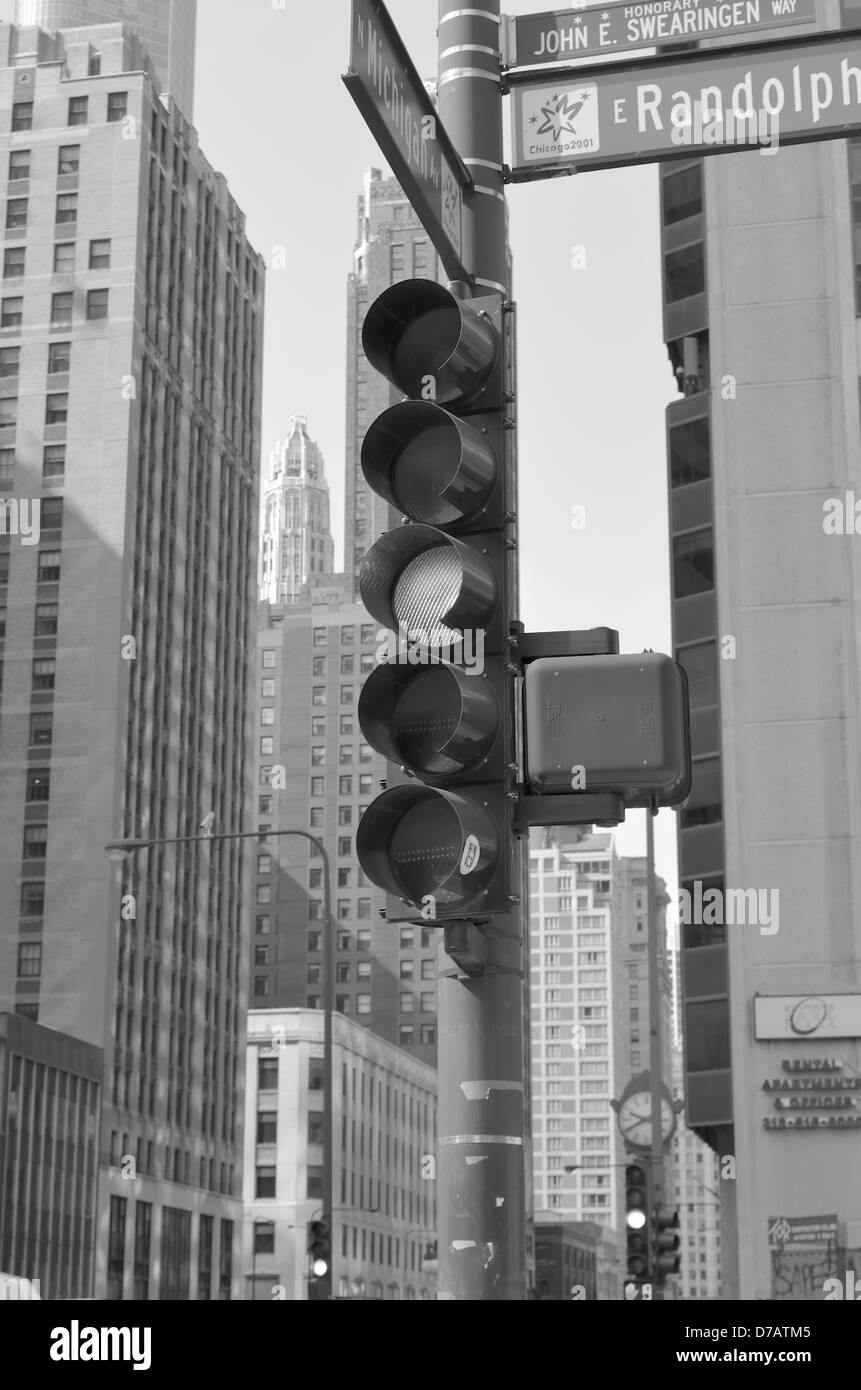 Straße wie im Herzen von chicago Stockfoto