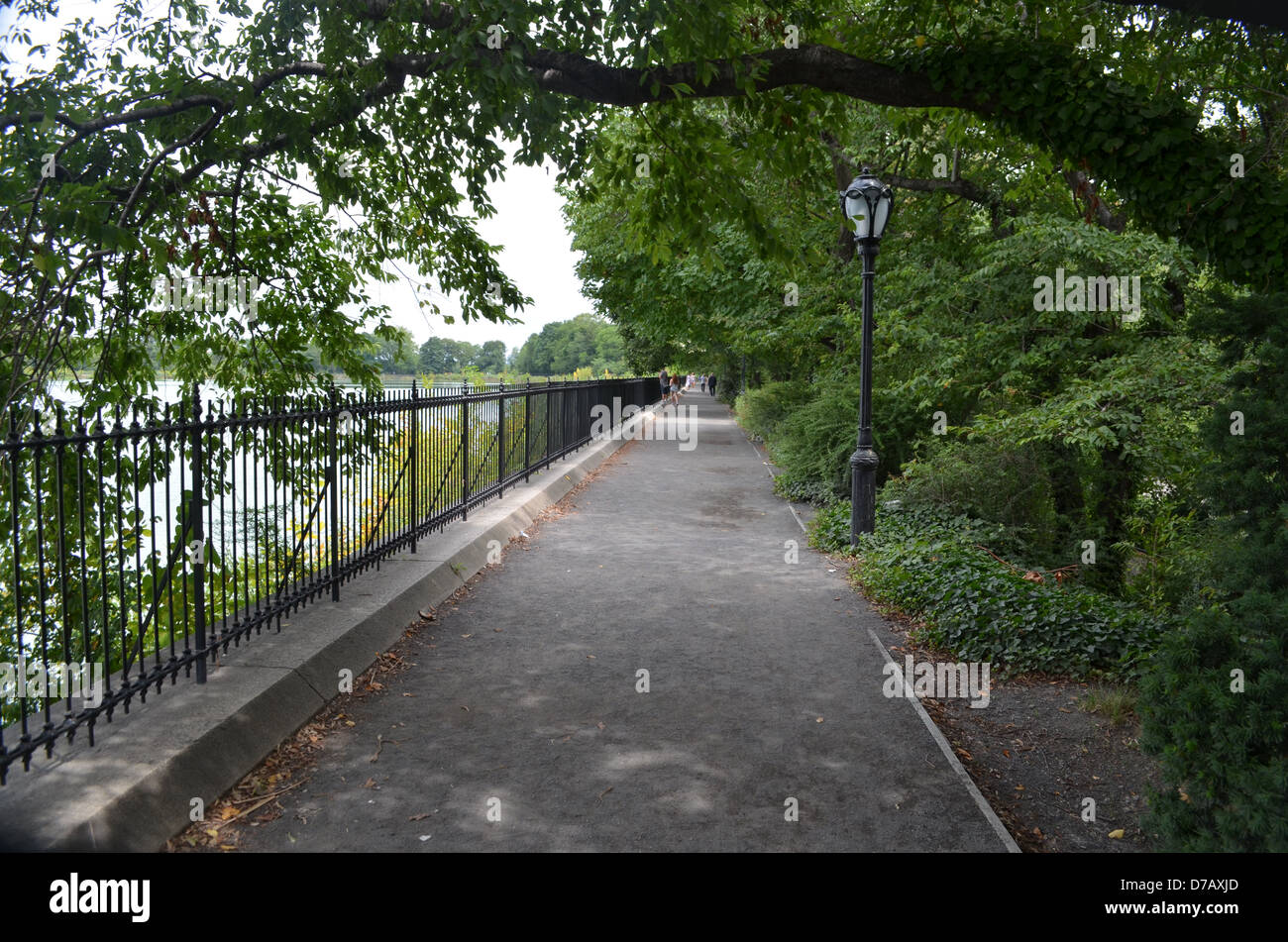 Central Park Reservoir Laufstrecke Stockfoto