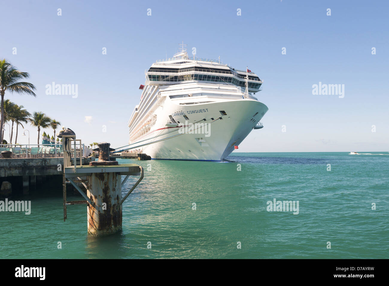 Schiff, Carnival Conquest, Key West, Florida, USA Stockfoto
