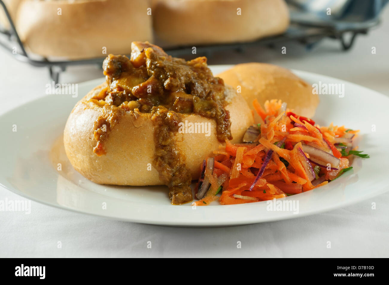 Bunny Chow-Südafrika-Fast-food Stockfoto