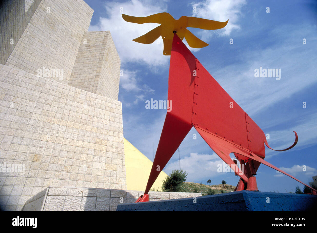 Skulptur von Calder Mobile im Osten Talpiot Vorort von jerusalem Stockfoto