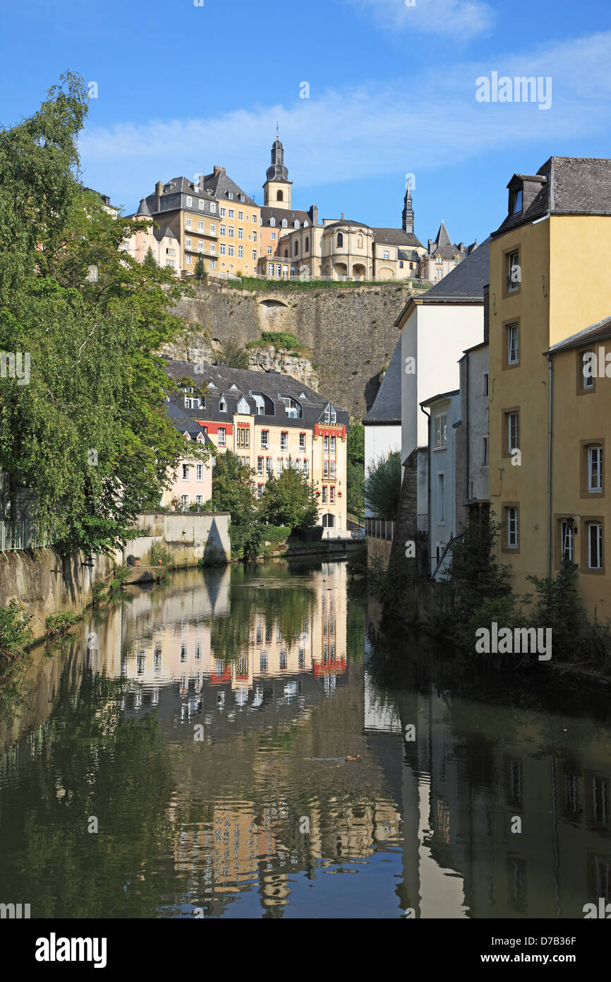 Luxembiurg, Ville de Luxembourg, Grund, UNESCO-Welterbe Stockfoto