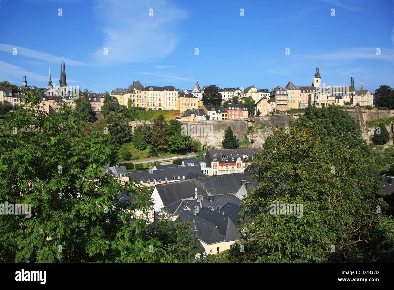 Luxembiurg, Ville de Luxembourg, UNESCO-Welterbe Stockfoto