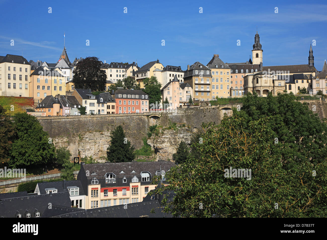 Luxembiurg, Ville de Luxembourg, UNESCO-Welterbe Stockfoto