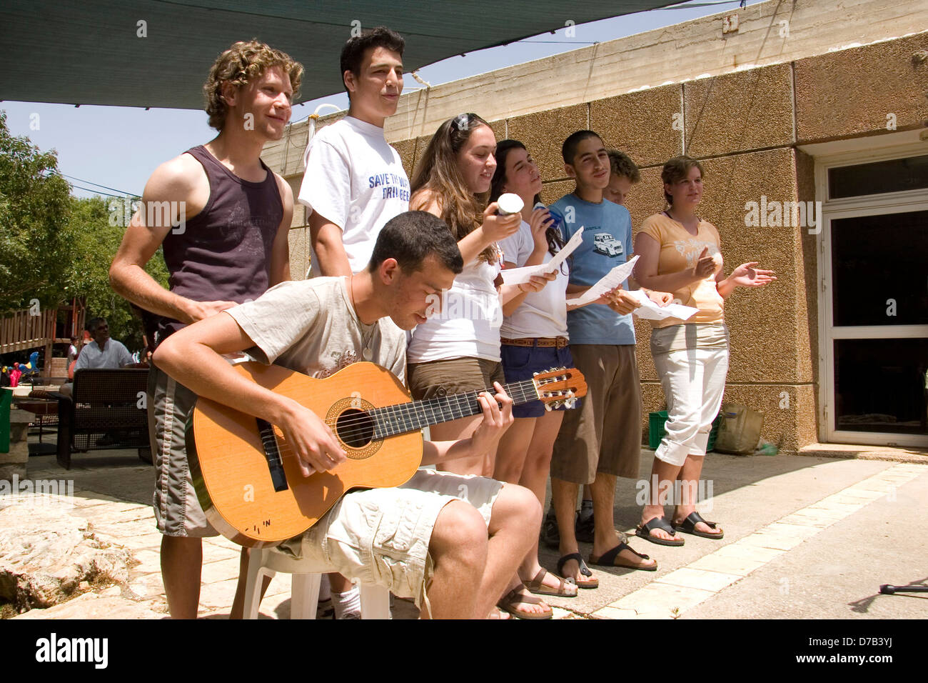 18 Jahre alten Jugendlichen in Kammon, Galiläa Stockfoto